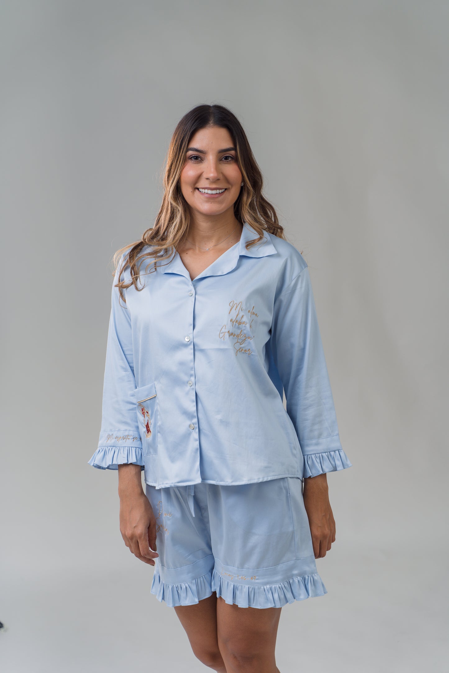 Pijama Short - Camisa Boleros