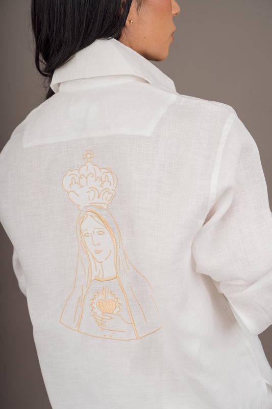 Camisa Virgen de Fátima – Blanco