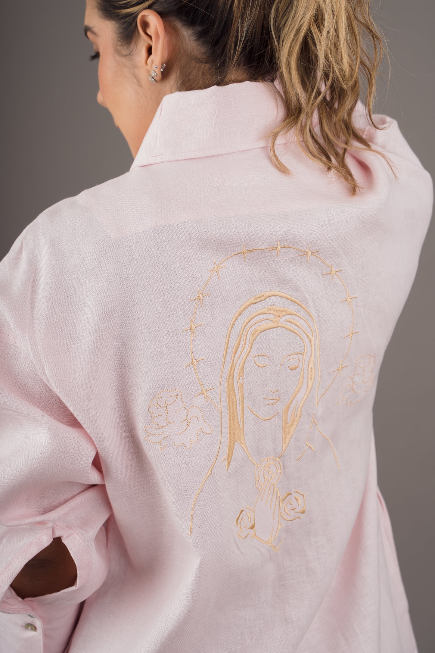 Camisa Virgen Rosa Mística – Rosa