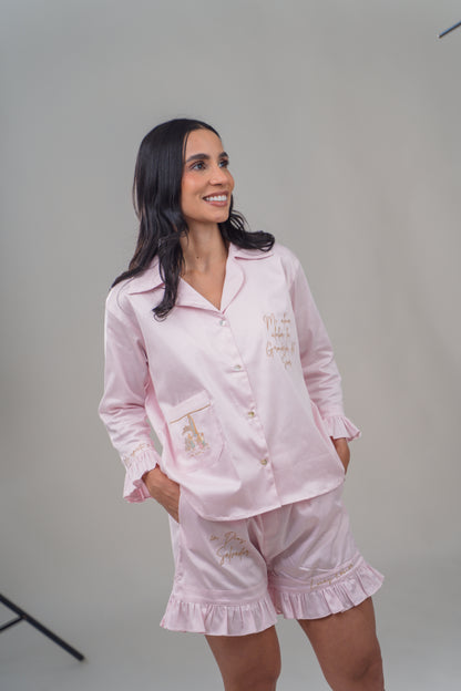 Pijama Short - Camisa Boleros