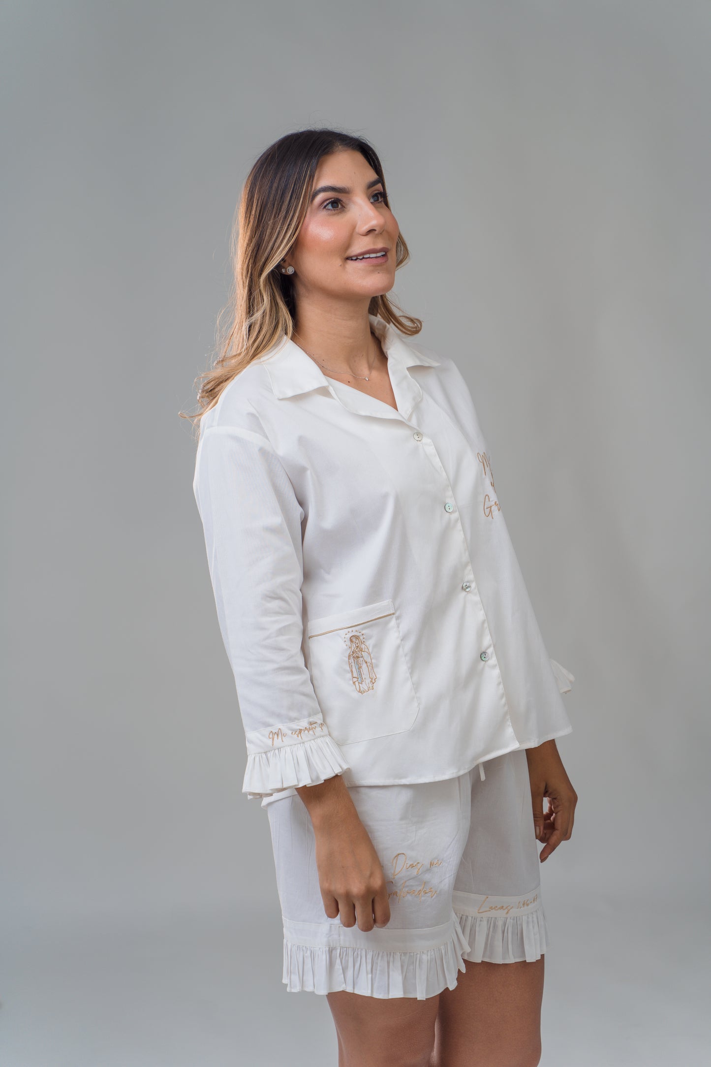 Pijama Short - Camisa Boleros