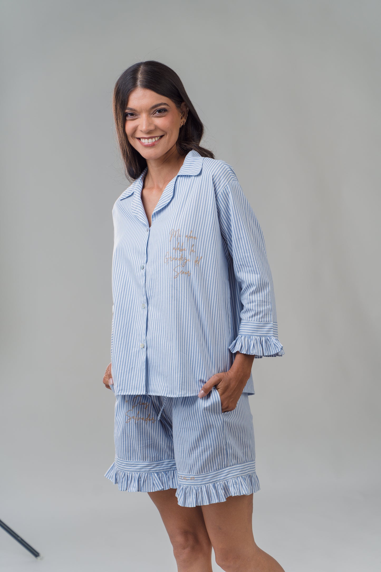 Pijama Short - Camisa Boleros